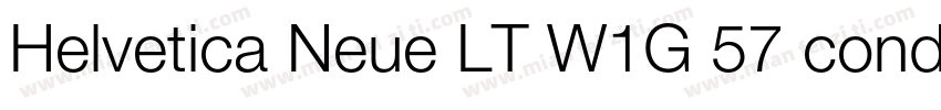 Helvetica Neue LT W1G 57 condensed字体转换